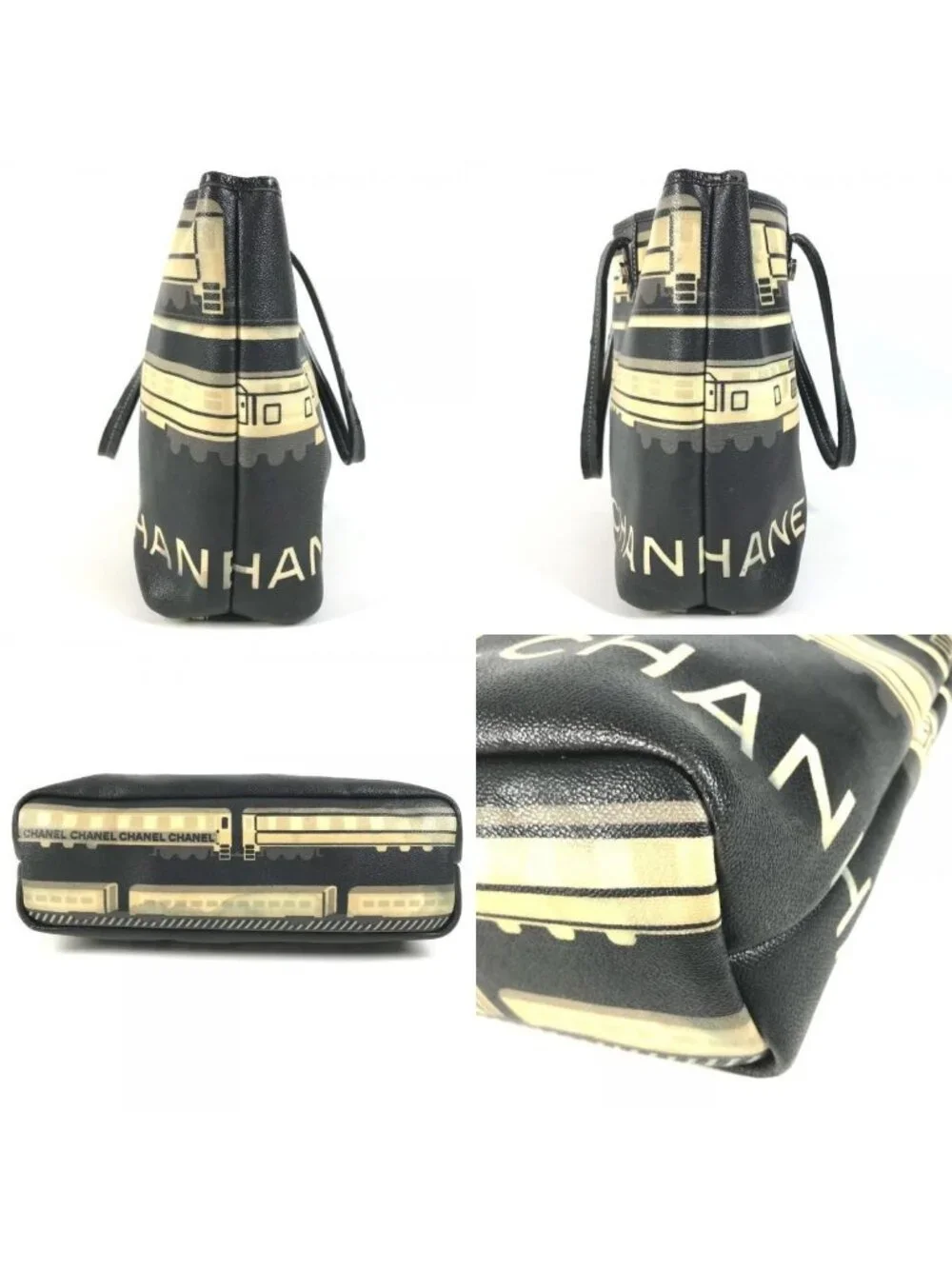 Chanel Tote Central Station Leather Black